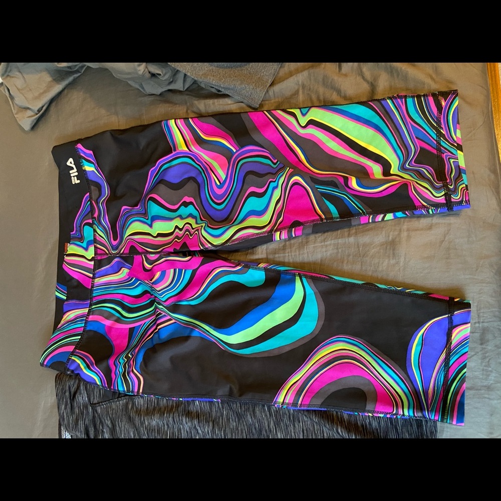 2 great shape work out capris. Fila and Avis.
